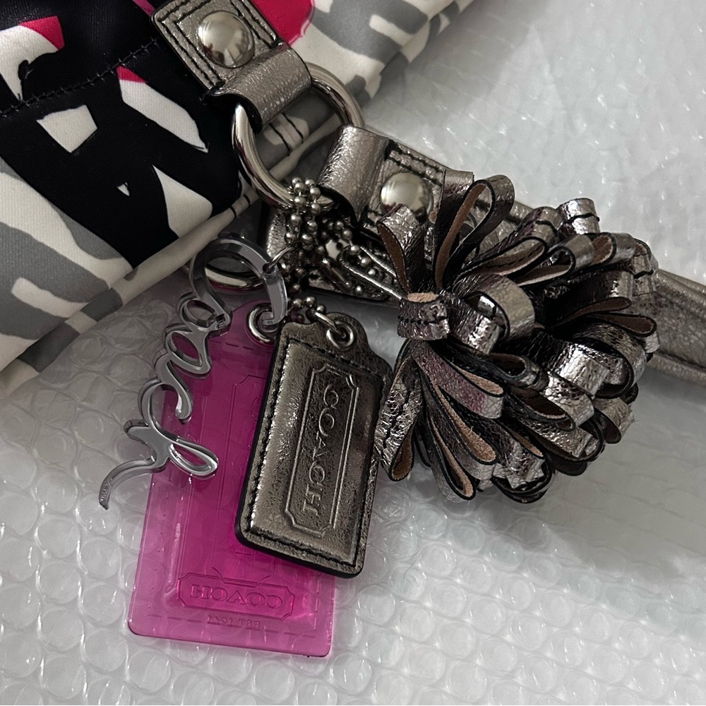 RARE! Limited Edition XL Coach Poppy Graffiti Floral Bella Tote - Picture 2 of 11